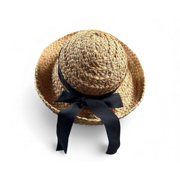Helen Kaminiski‎ Classic 5 Raffia Hat One Size Handcrafted - Picture 2 of 16
